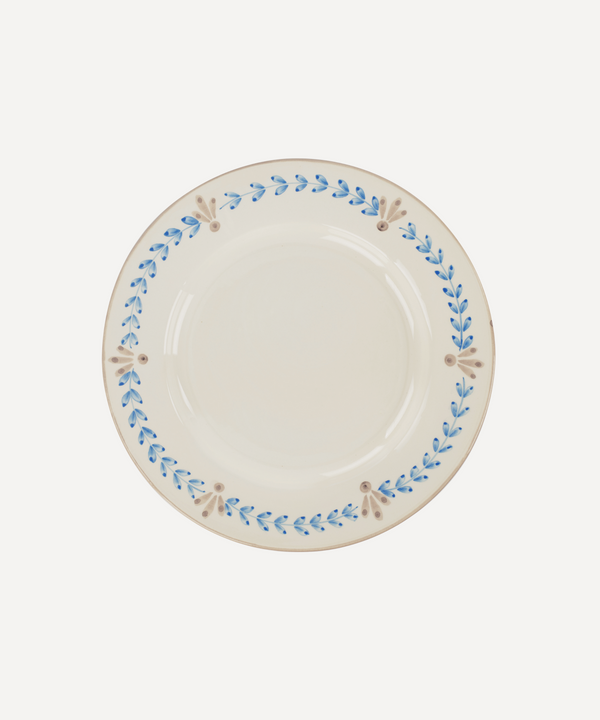Rebecca Udall Elouise dinner plate blue taupe