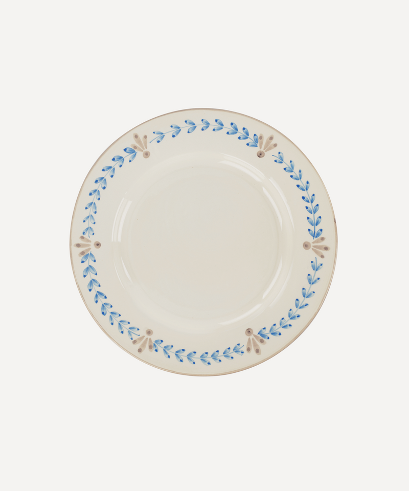Rebecca Udall Elouise dinner plate blue taupe