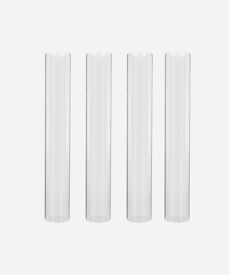 Set of 4 Tall Slim Candle Hurricane Covers