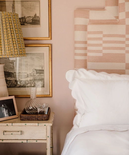 Annabelle Scalloped Bed Linen, Dusty Pink