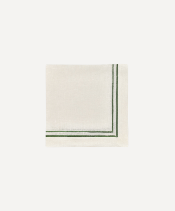 Sophie Classic Two Cord Napkin, Moss Green