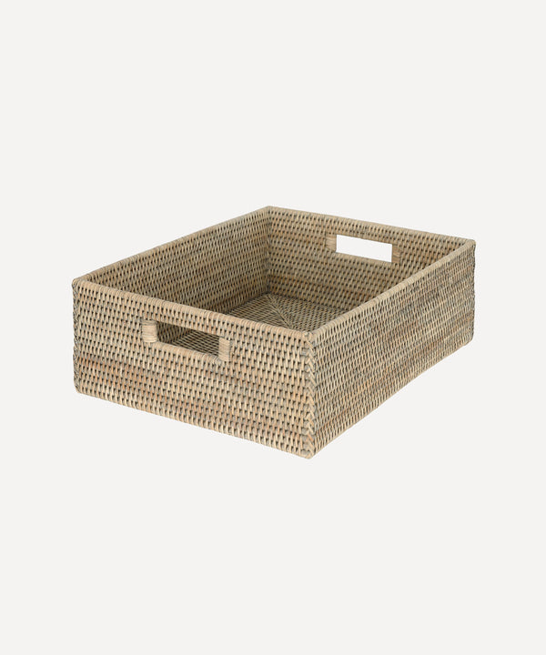 Rattan Rectangular Storage Baskets, Brown | REBECCA UDALL – Rebecca Udall