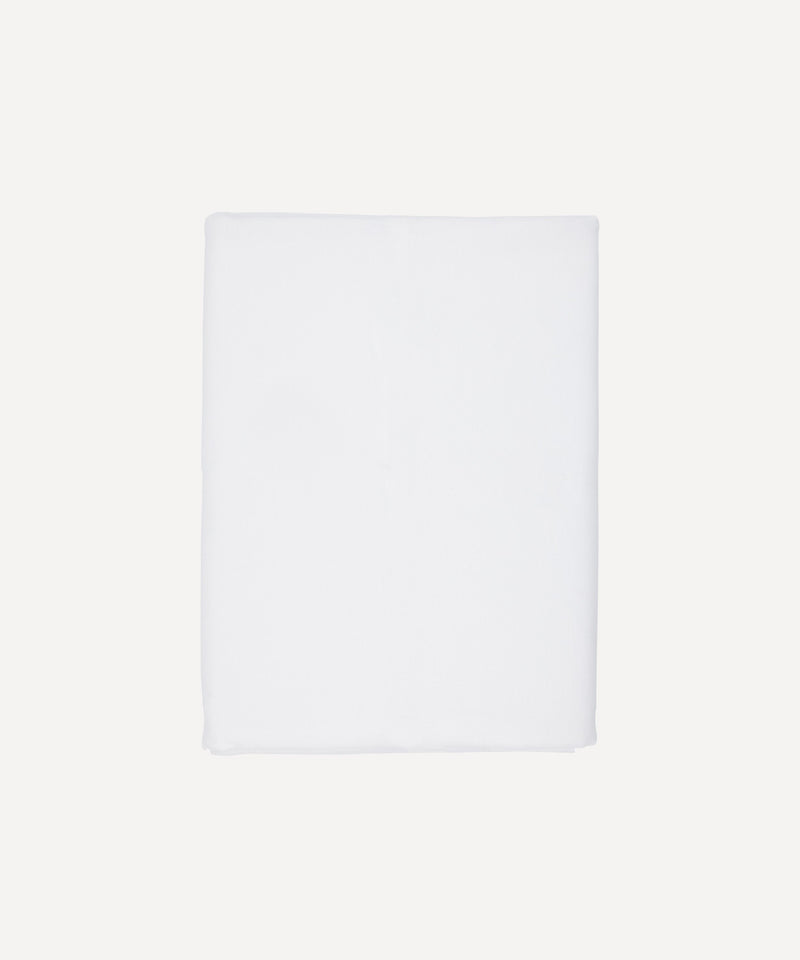 Classic Mitred Linen Tablecloth, White