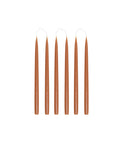 Rebecca Udall Set of 6 Danish Taper Candles, Terracotta 35cm