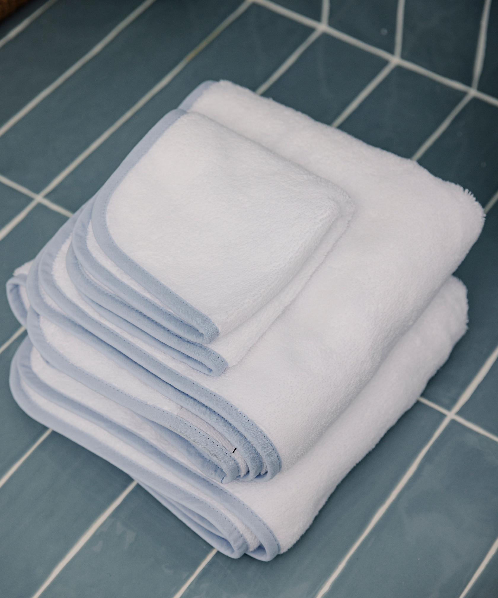 Georgina Bath Towel Collection, Powder Blue, Lifestye