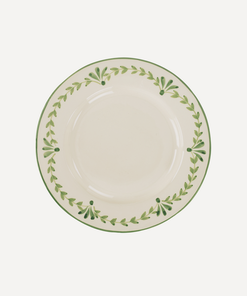 Set of 6 - Elouise Dinner Plate, Green