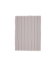 Rebecca Udall, Victoria Striped Linen Tablecloth, Burgundy