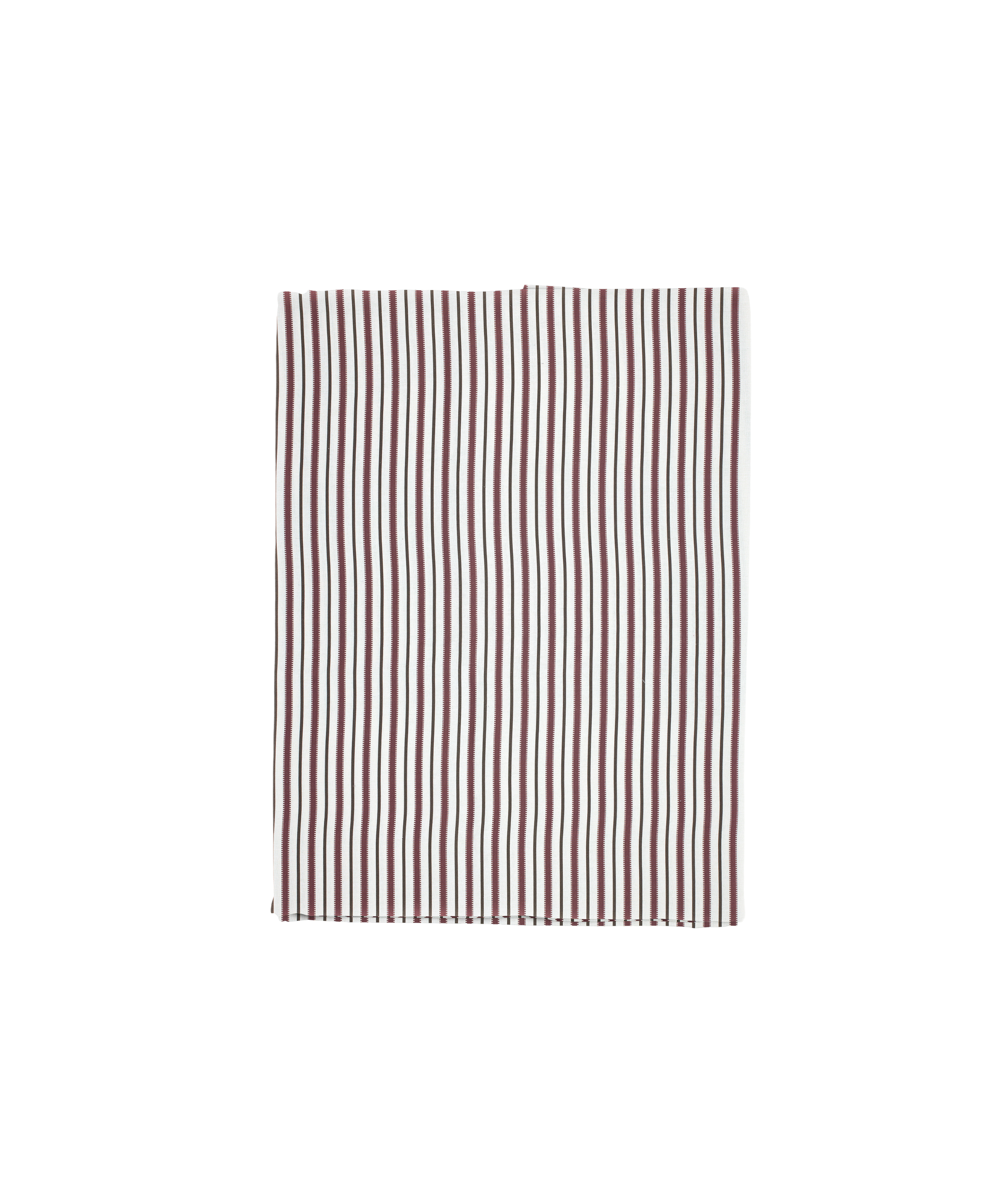 Rebecca Udall, Victoria Striped Linen Tablecloth, Burgundy