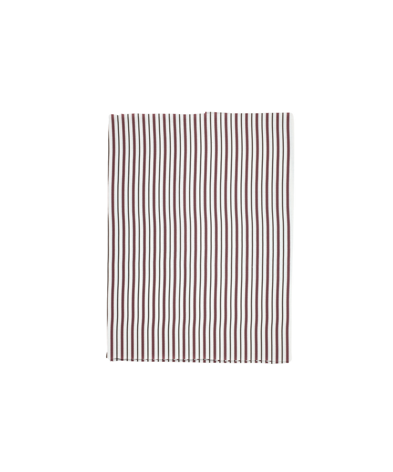 Rebecca Udall, Victoria Striped Linen Tablecloth, Burgundy