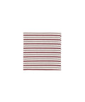 Victoria Striped Linen Napkin, Burgundy