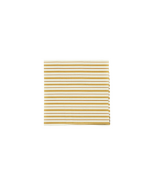 Victoria Striped Linen Napkin, Burnt Mustard