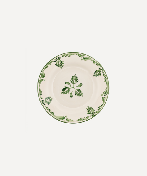 Eleanor Dessert Plate, Forest Green