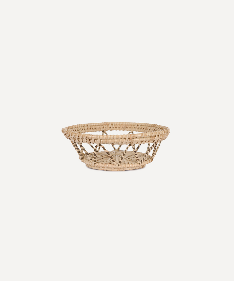 Rebecca Udall Zelda Small Basket, Mushroom, Ivory Background