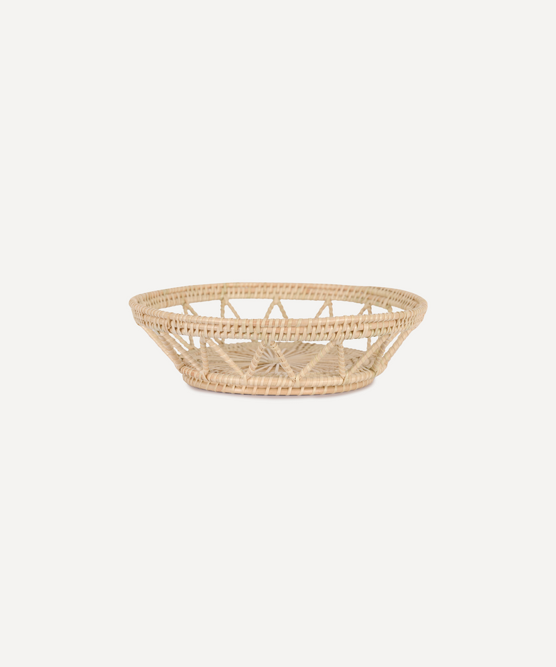 Rebecca Udall Zelda Medium Basket, Natural, Ivory Background