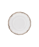 Set of 4 Zita Scalloped Pasta Bowls, Chestnut Brown