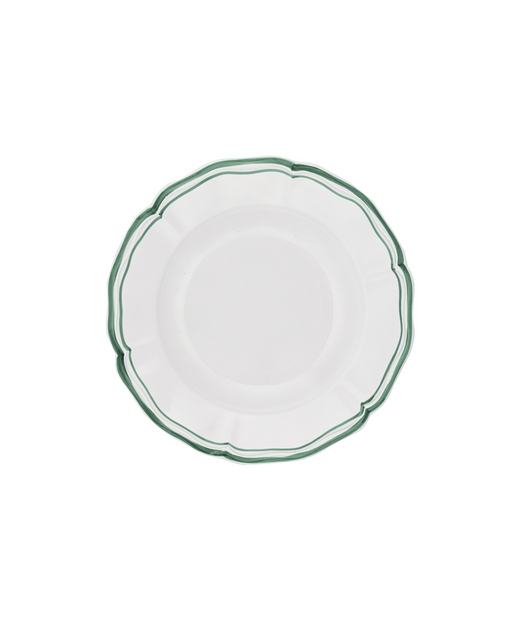 Set of 4 Zita Scalloped Pasta Bowls, Juniper Green