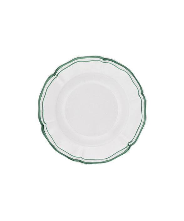 Set of 4 Zita Scalloped Pasta Bowls, Juniper Green