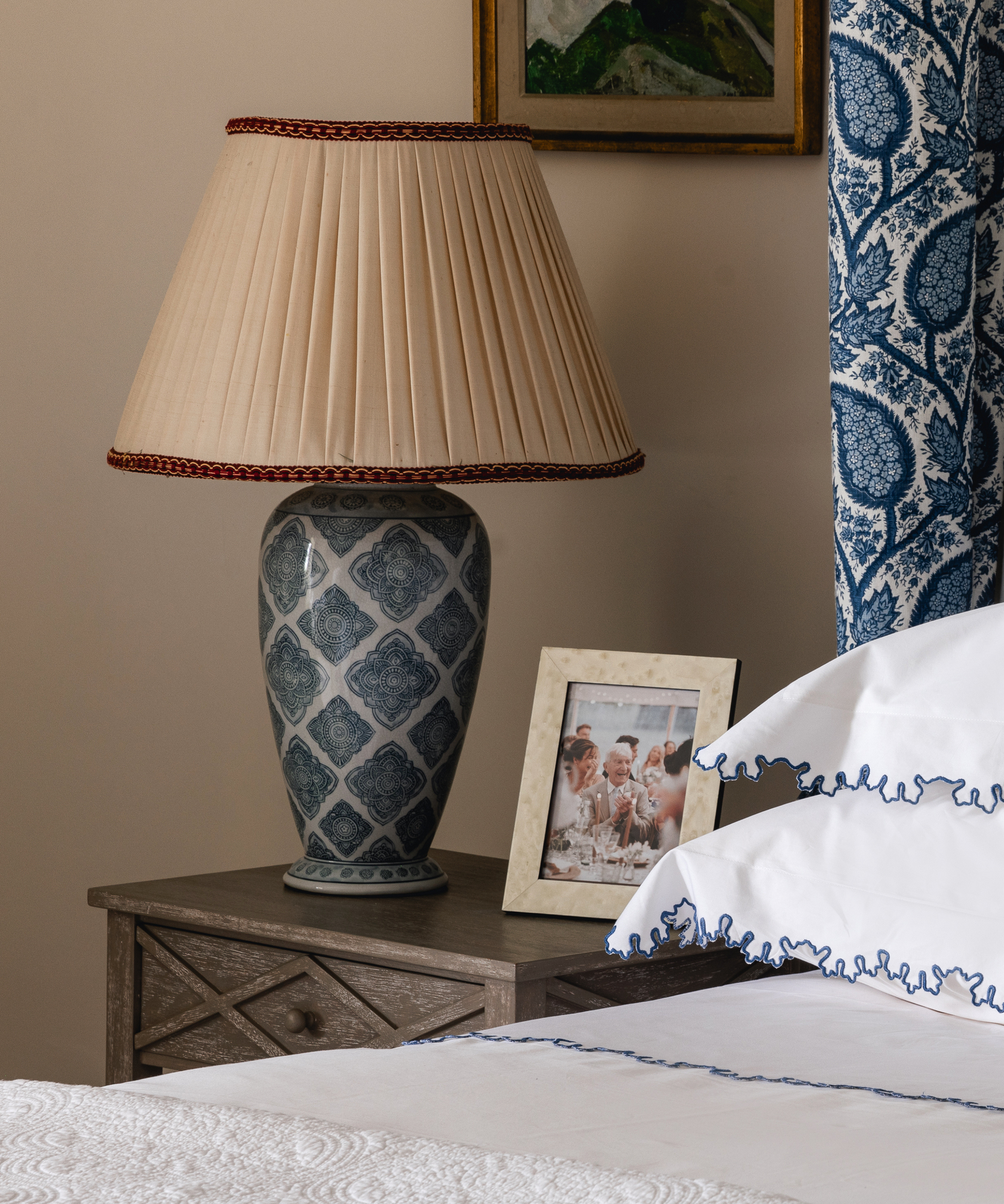 Rebecca Udall, White Pearl Katherine photo frame in Bedroom