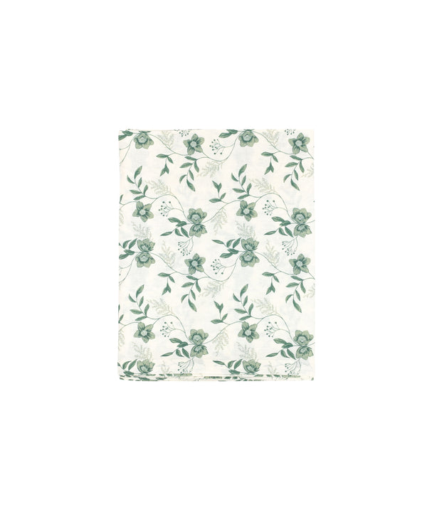 Rebecca Udall, Hellebore Classic Floral Linen Tablecloth, Green