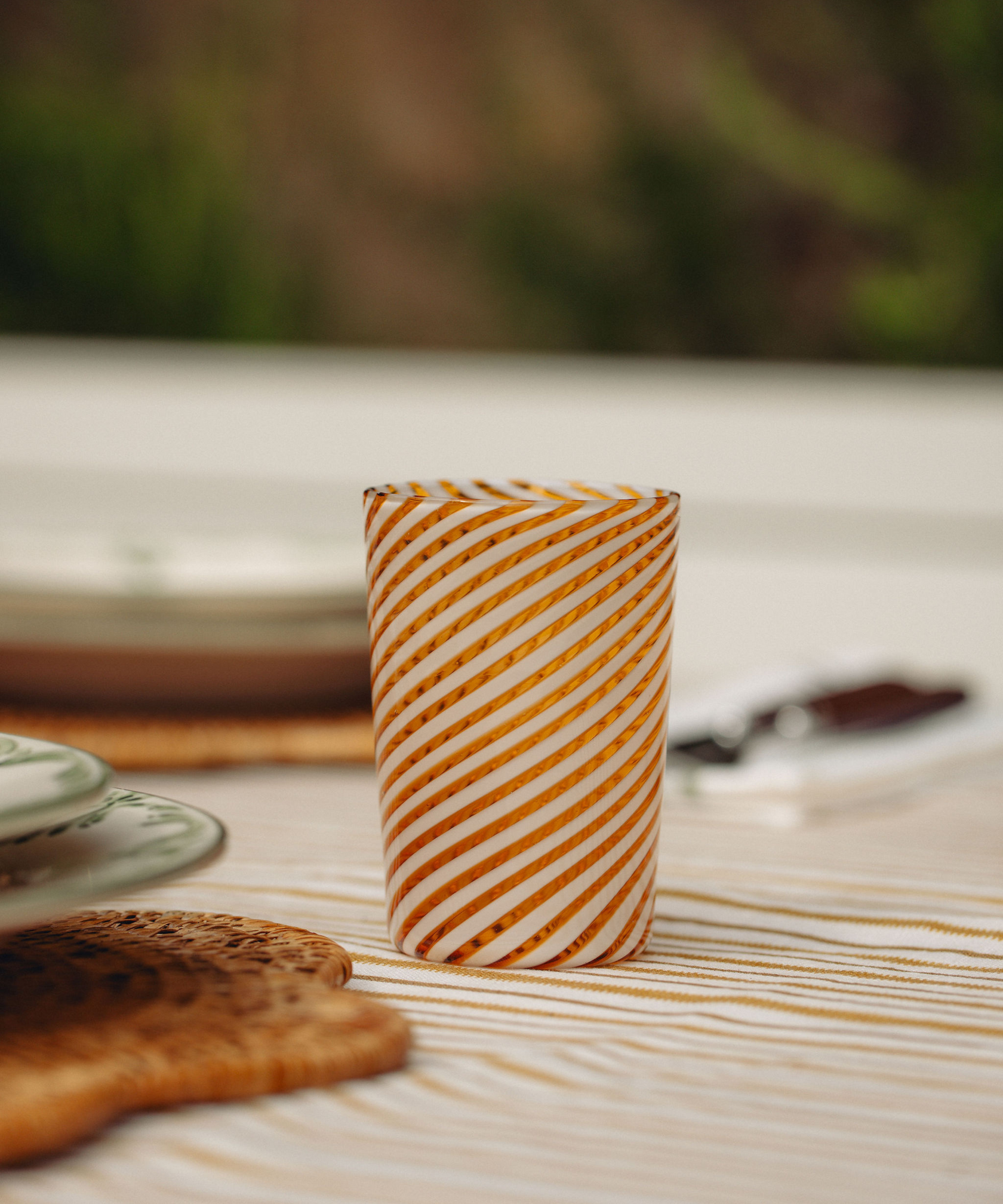 Pair of Murano Swirl Tumblers, Autumn, Lifestyle