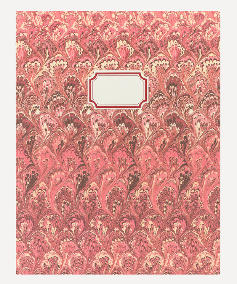 Rebecca Udall, Handbound Photo Album, Traditional Timeless Marble Red/Pink Design 