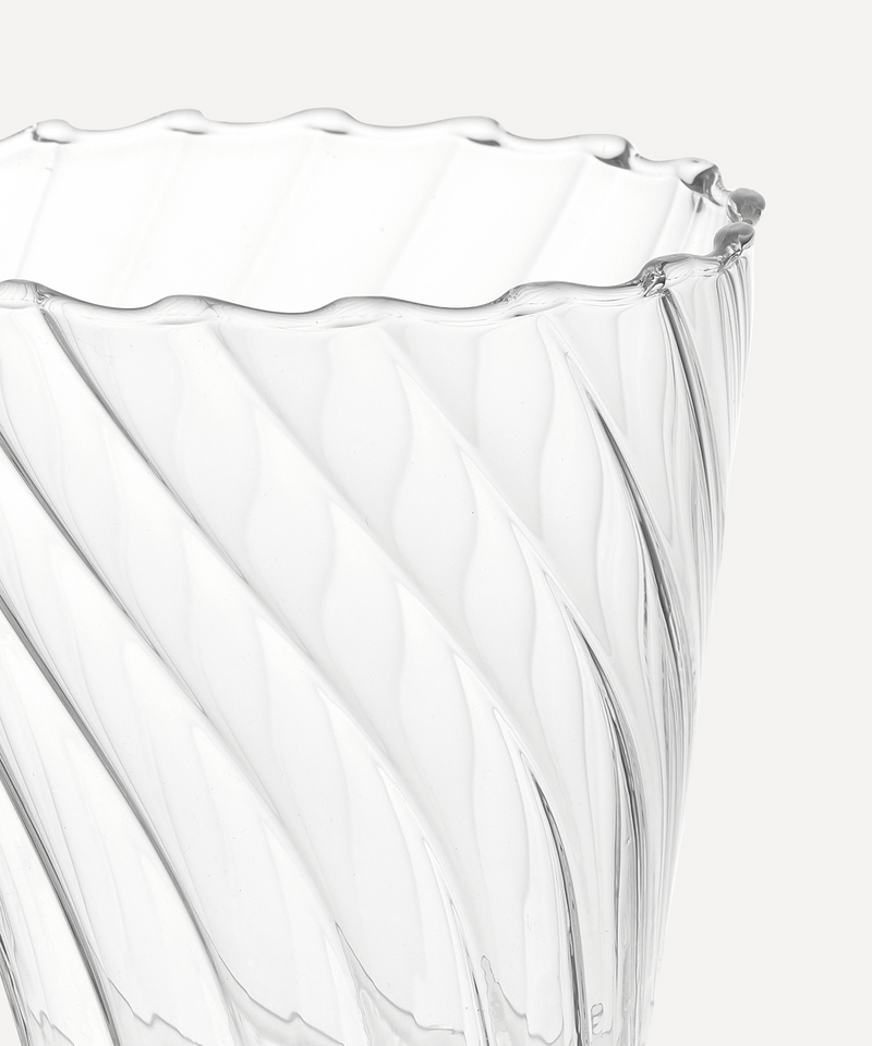 Rebecca Udall, Tapered Rippled Detail Tumbler Glass