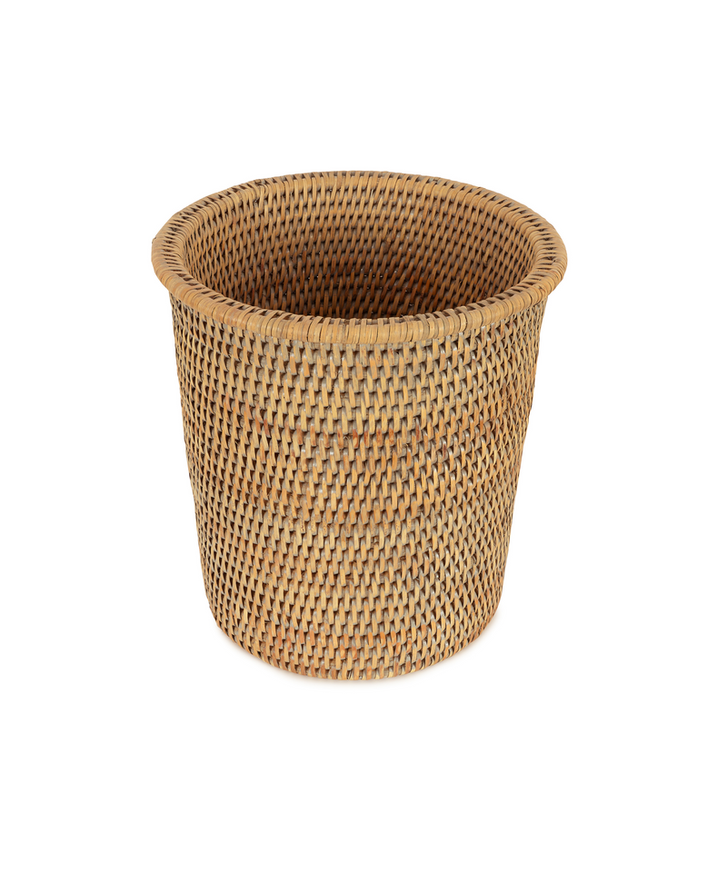 Rebecca Udall Rattan Waste Paper Bin, Natural, Cut Out