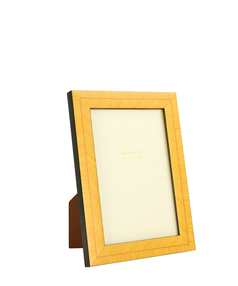 Bianca Photo Frame Marquetry Photo Frame in Citrine Yellow 4x6"