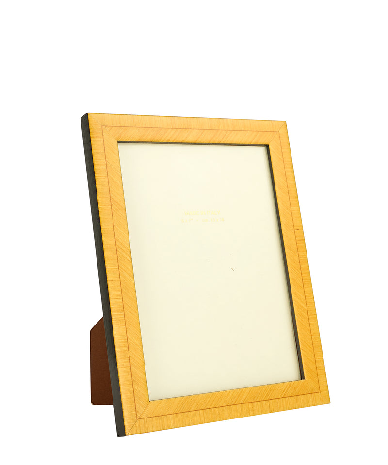 Bianca Photo Frame Marquetry Photo Frame in Citrine Yellow 5x7"