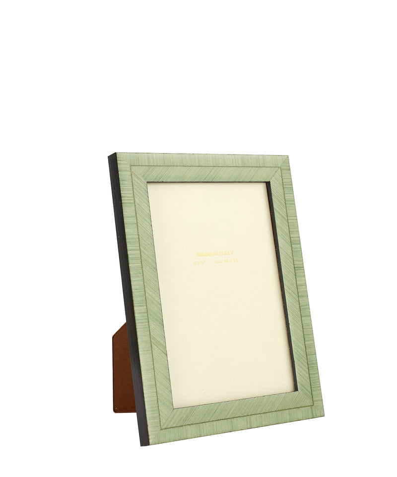 Bianca Photo Frame Marquetry Photo Frame in Pistachio Mint Green 4x6"