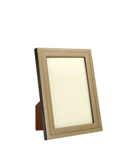 Bianca Photo Frame Marquetry Photo Frame in Taupe 4x6"