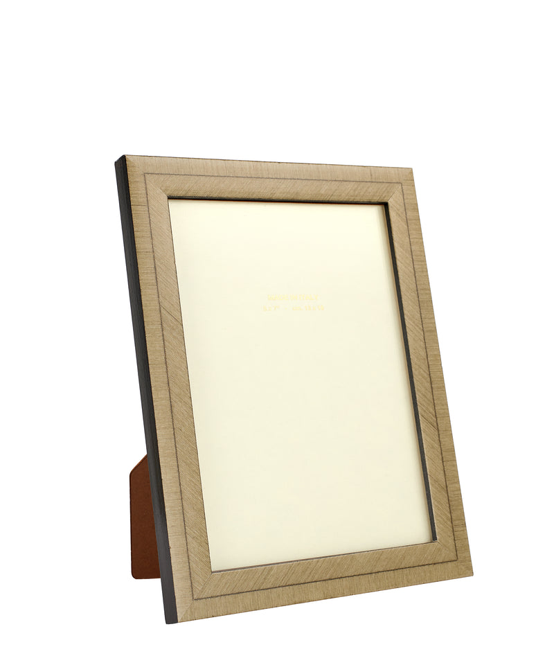 Bianca Photo Frame Marquetry Photo Frame in Taupe  5x7"
