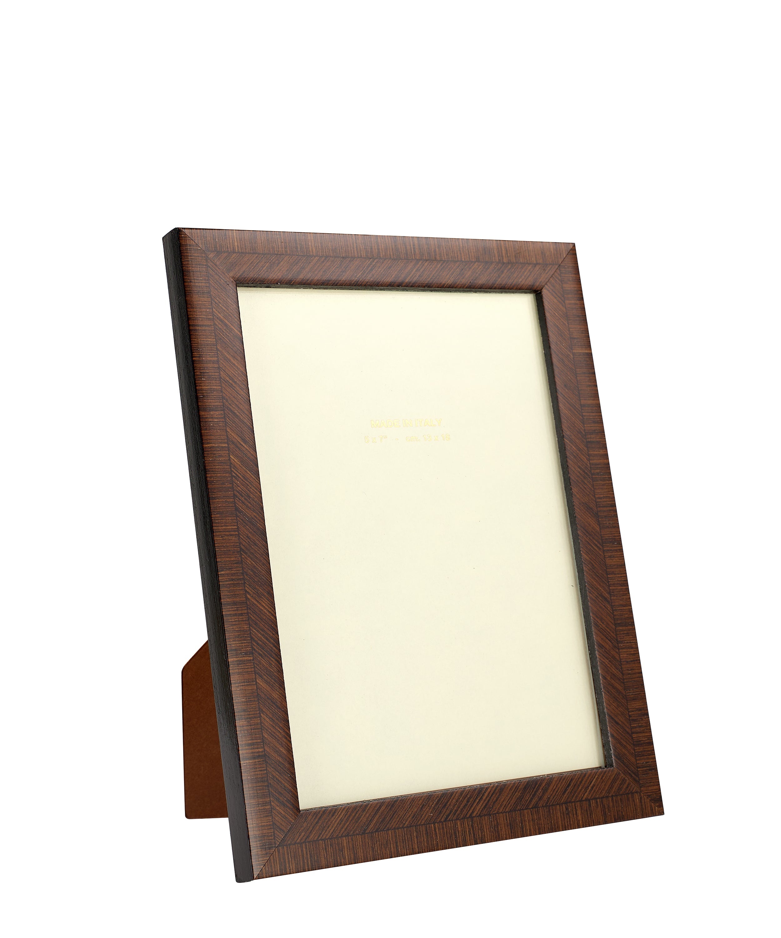 Rebecca Udall, Bianca Photo Frame Marquetry Photo Frame in Walnut Dark Wood 5x7"