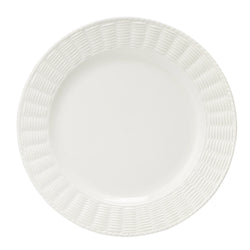 Italian artisan modern white basket border crockery plates
