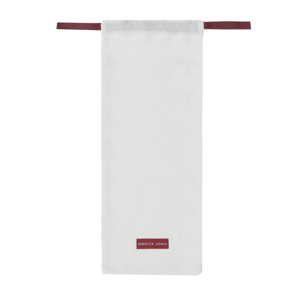 Pair of Stella Waxed Italian Linen Placemats, Burgundy
