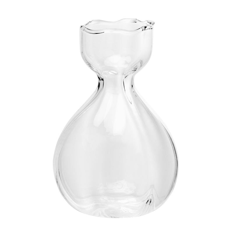 Elegant Hand Blown Glass Bud Vase Trio, Desk glass vase accessories 