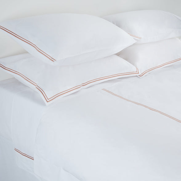 Rebecca Udall Bespoke Viola Two Cord Bed Linen, Pink Bespoke Design