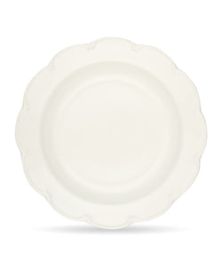 Rebecca Udall Set of 4 Olivia Scalloped Crockery, White Plates