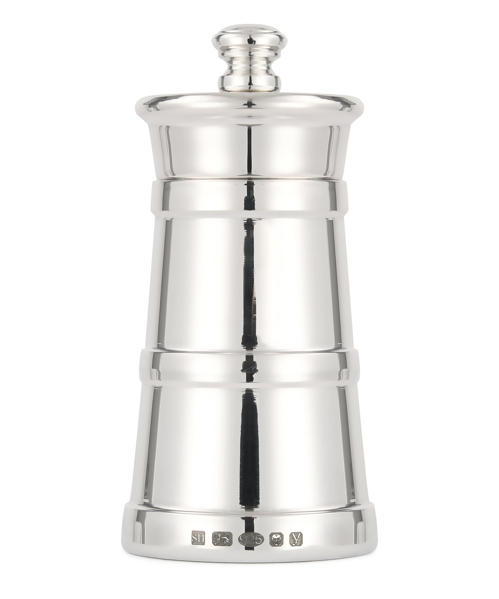 Rebecca Udall Silver Pepper Mill, Close Up