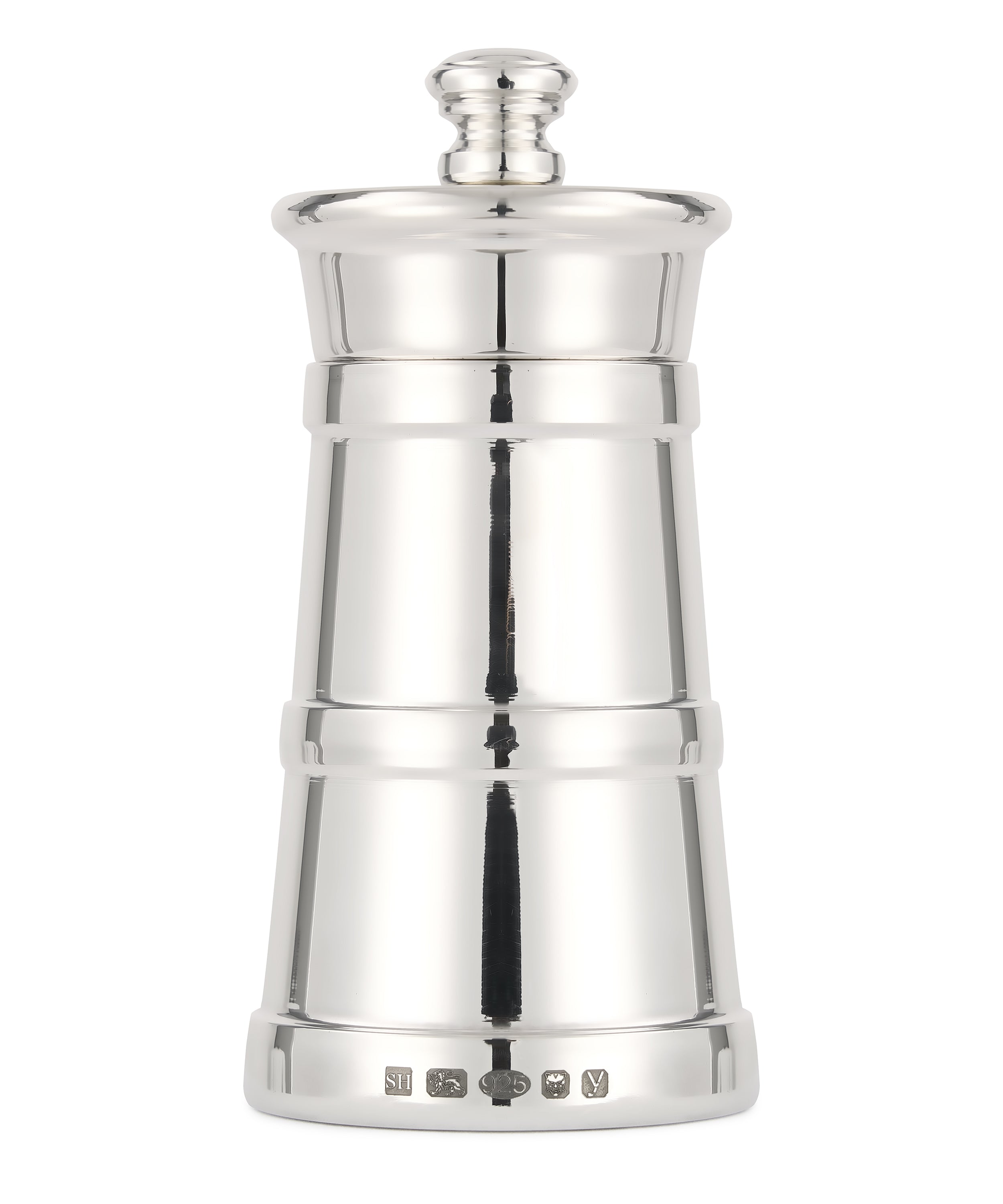 Rebecca Udall Silver Pepper Mill, Close Up