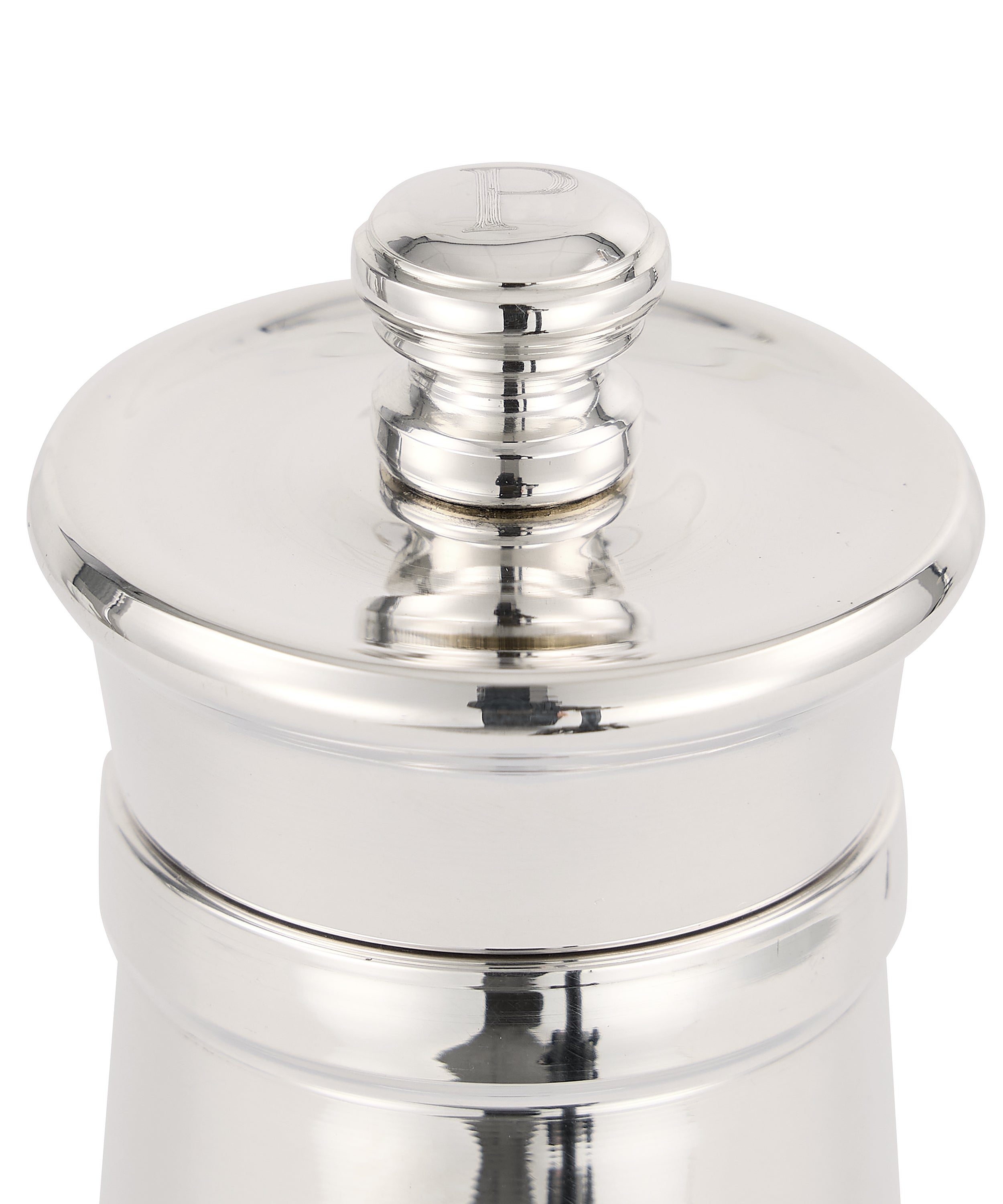 Rebecca Udall Silver Pepper Mill, Lid Detail