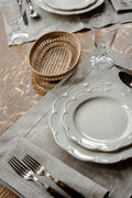Rebecca Udall Classic Hemstitch Linen Placemat, Natural with Classic Hemstitch Napkins