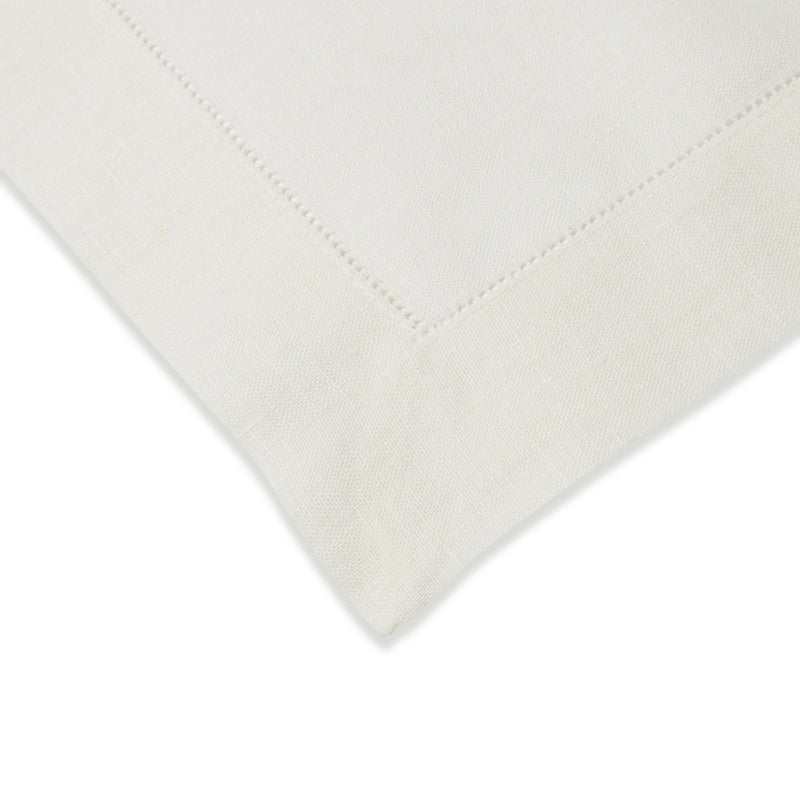 Large Luxury woven ivory timeless Classic linen placemat ivory 35x50cm