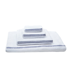 Storied Home Multi Striped Cotton Tea Towel with Ruffle (Set of 3