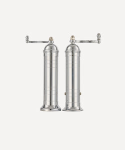  Nickel metal Salt and pepper mill grinder set with handles