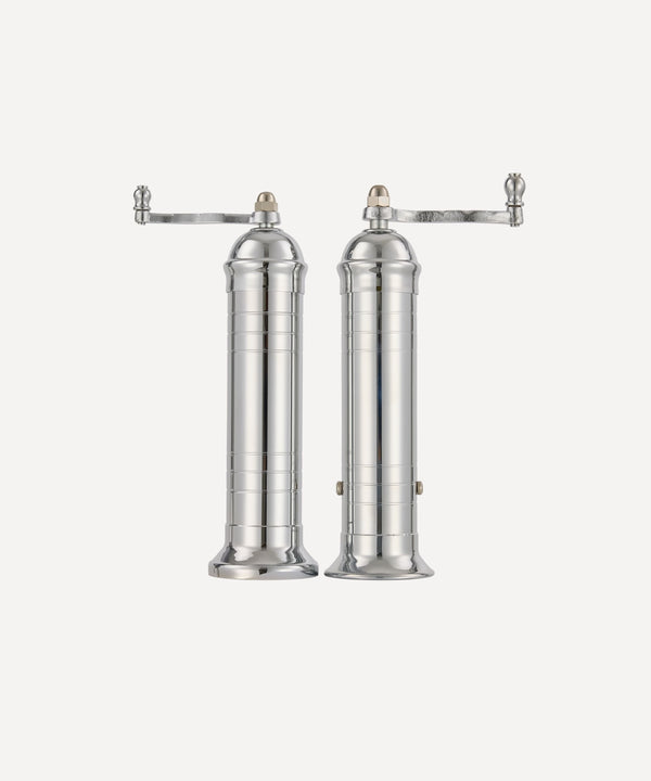  Nickel metal Salt and pepper mill grinder set with handles