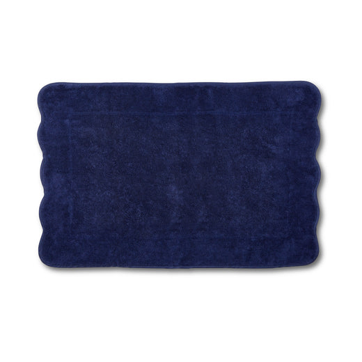 Bespoke Isabelle Scalloped Bath Towels & Bath Mat, Coloured Base