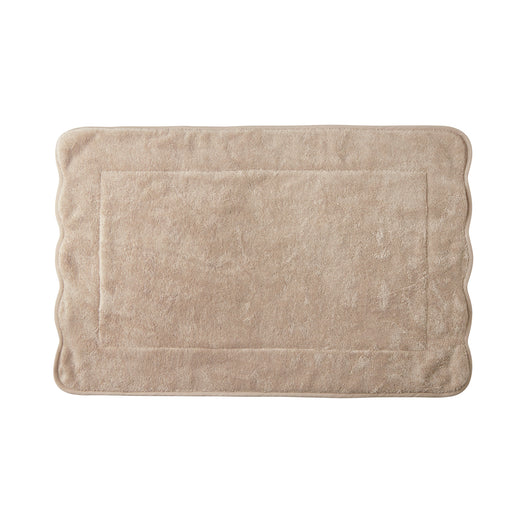 Bespoke Isabelle Scalloped Bath Towels & Bath Mat, Coloured Base