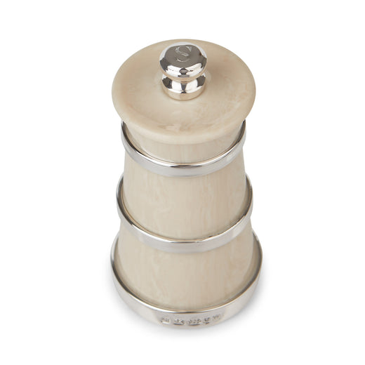 Rebecca Udall Silver & Ivorine Salt Mill Ivory Detail