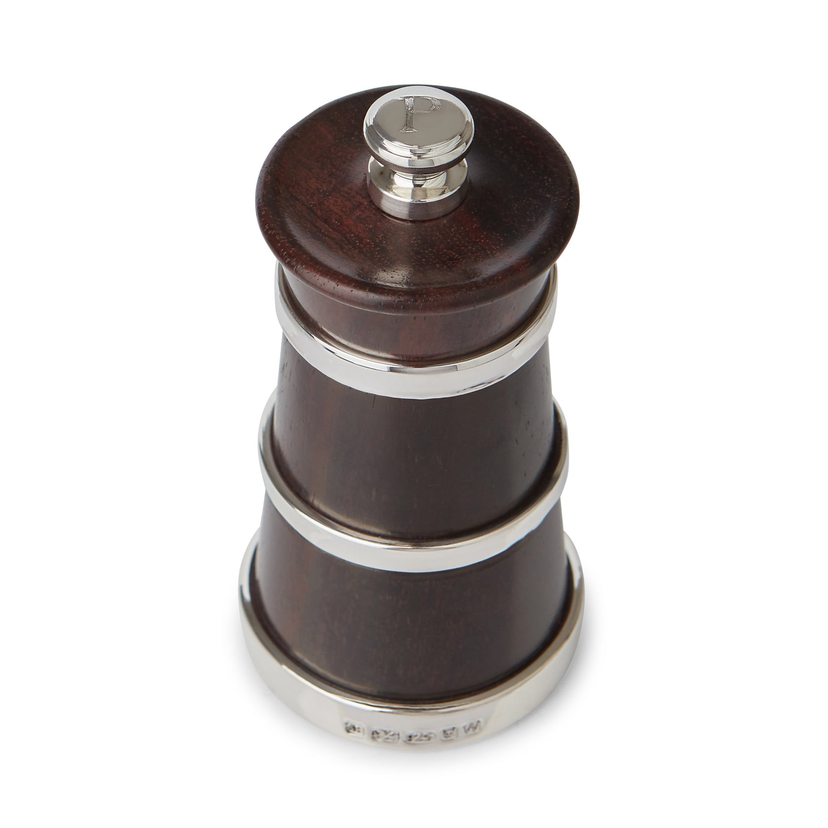Rebecca Udall Silver & Rosewood Pepper Mill Engraving